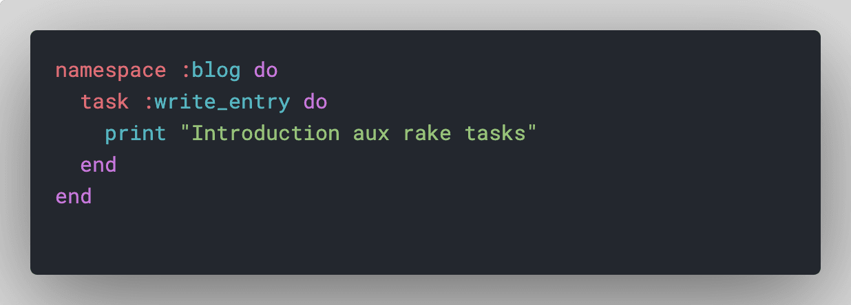 Introduction aux “Rake tasks”